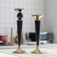 electroplating decorative candle holder delicate eye catching sturdy exquisite elegant retro double head candle stand for home