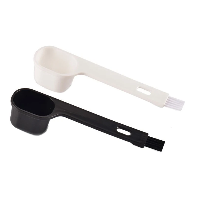 

Tea Shop Spoon Stirring Rod Spoon Pearl Milk Fruit Powder Coffee Bean Coffee Spoon For Coffee Shop,Black+White