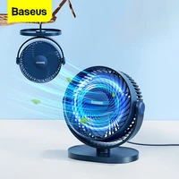 baseus usb fan portable hanging mini cooling cooler desk fan for home office speed adjustable desktop table summer cooling fans