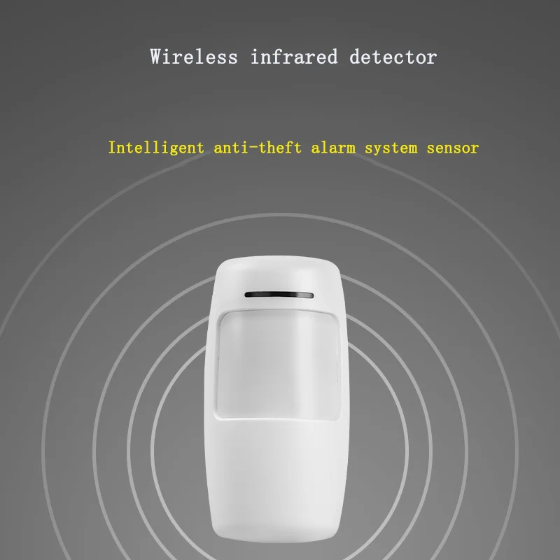 

PIR Human Body Sensor Alarm 433 MHZ Remote Wireless Infrared Wide-angle Detector Intelligent Anti-theft System Battery Powered
