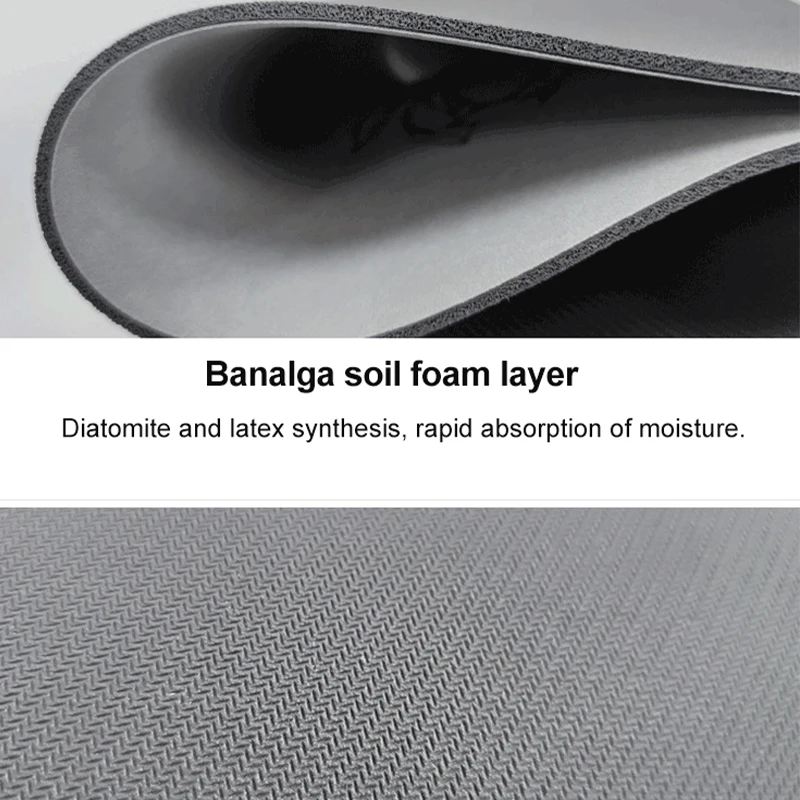 Нано диатомовая грязевая мягкая матовая диатомитовая поглотительная быстросохнущая домашняя ванная комната антискользящая дверь.