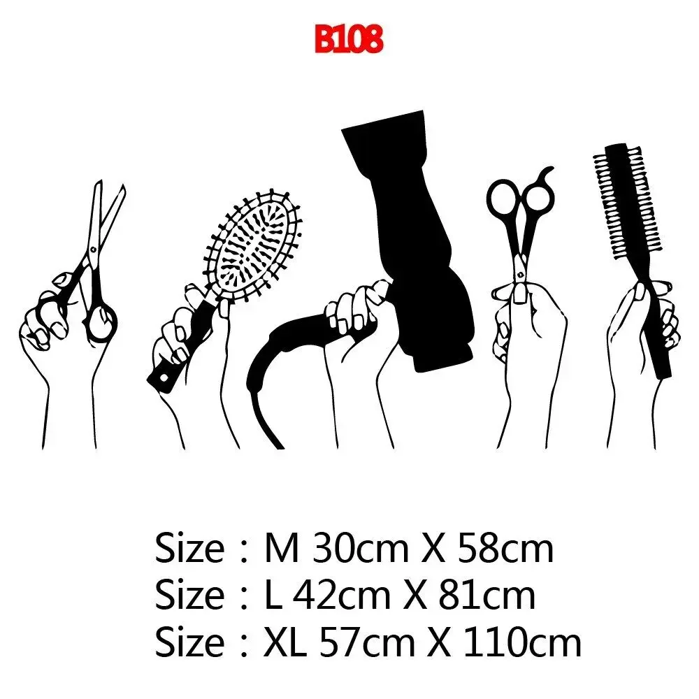 Модный декор для парикмахерской виниловая наклейка на дверь парикмахерская