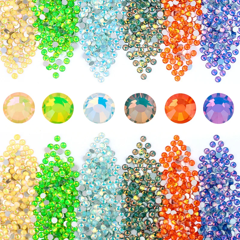 QIAO SS3-SS50 Стразы без горячей фиксации блестящие кристаллы и опала серия супер