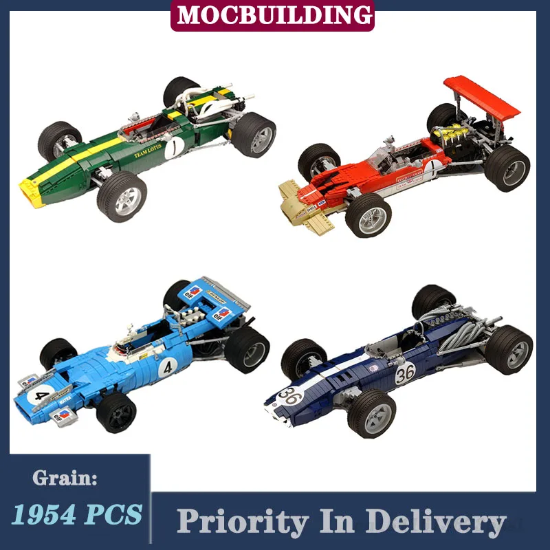 

MOC Racing 1:8 Model Building Block Assembly City Sports Car F1 Boy Collection Toys DIY Gifts