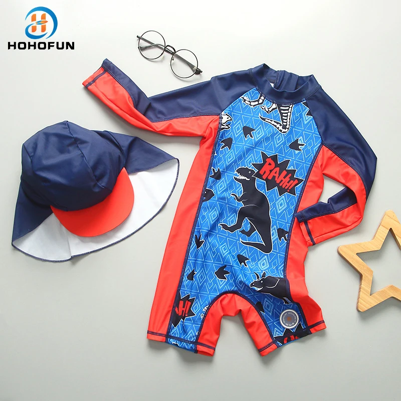 

Baby Swimwear Dinosaur Swimsuit for Boys One-Piece Anti UV Beach Sunscreen Children Swimming Suit Bath Clothes Kids Toddlers