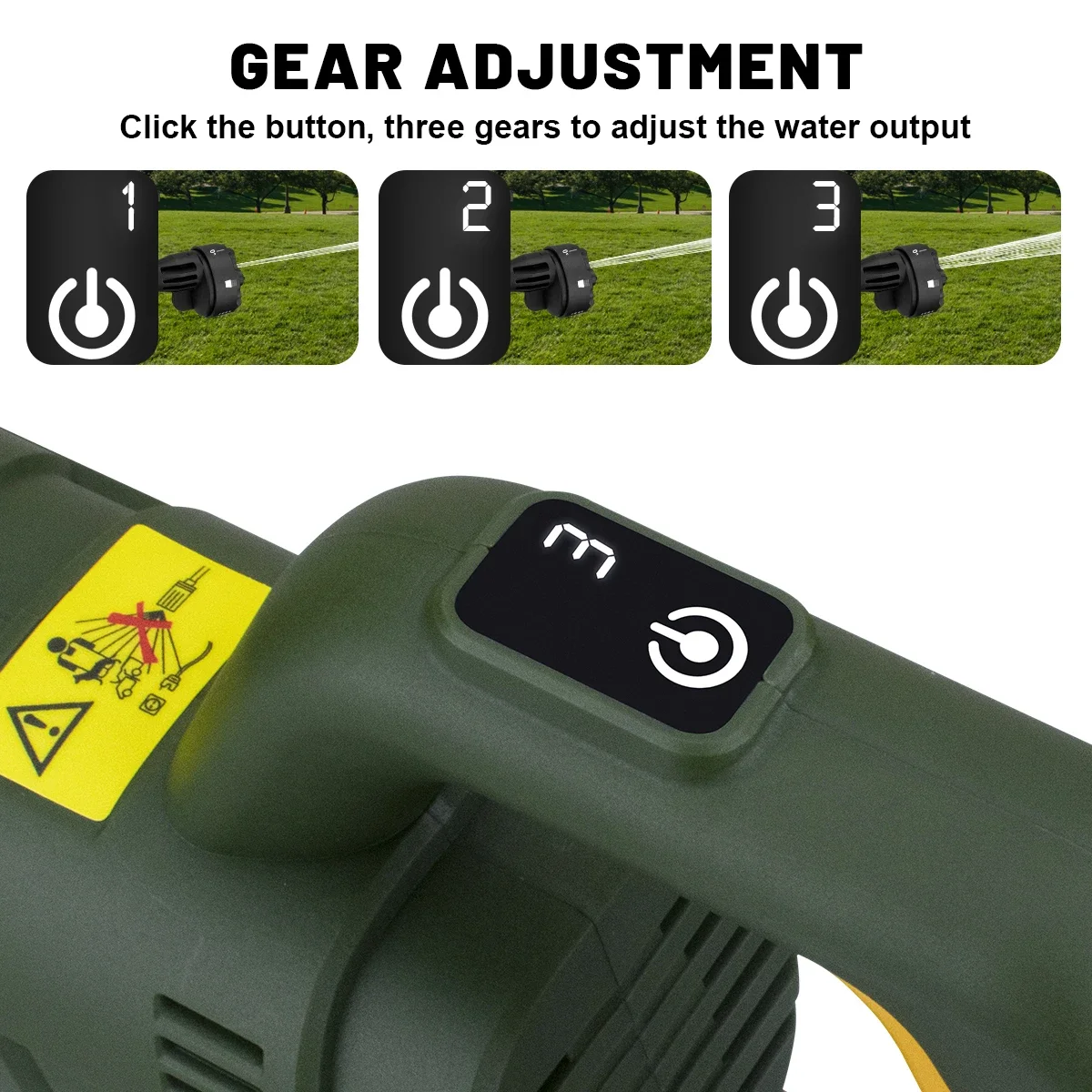 Беспроводной водяной пистолет Hecus 200Bar