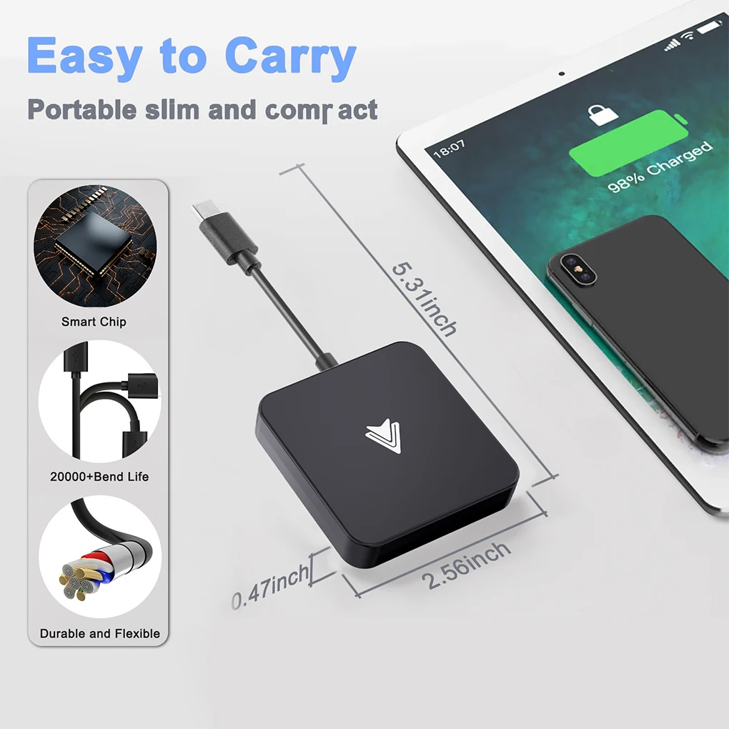 Android Car AI Box Bluetooth-совместимое автомобильное соединительное устройство 5 0 WiFi 0G