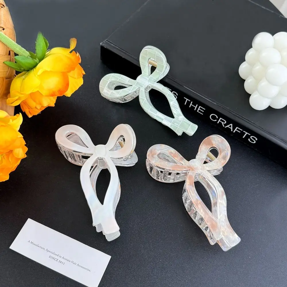 Темпераментный корейский стиль бант для волос коготь красочная русалка