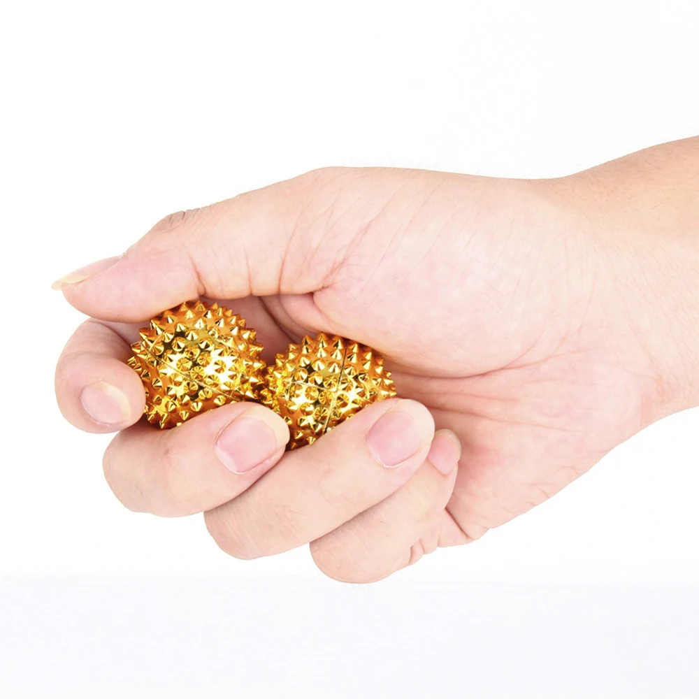 

1Pair Pressing Acupoints In Your Palms Magnetic Hand Acupuncture Ball Needle Massage Relief Stimulation Scrub