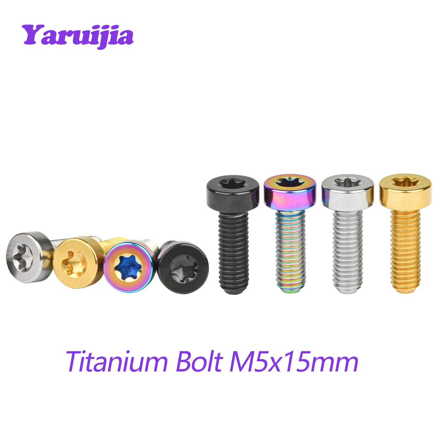 

Титановый болт Yaruijia M5x15 мм, звездообразный цилиндрический звездообразный ключ, винты для крепления рычага переключателя руля велосипеда