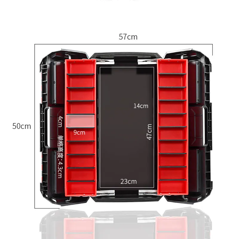 Large Plastic Tool Box Hardware Craft Storage Organizer Car Repair Box Tool Container Case Electrician Herramientas Storage Box