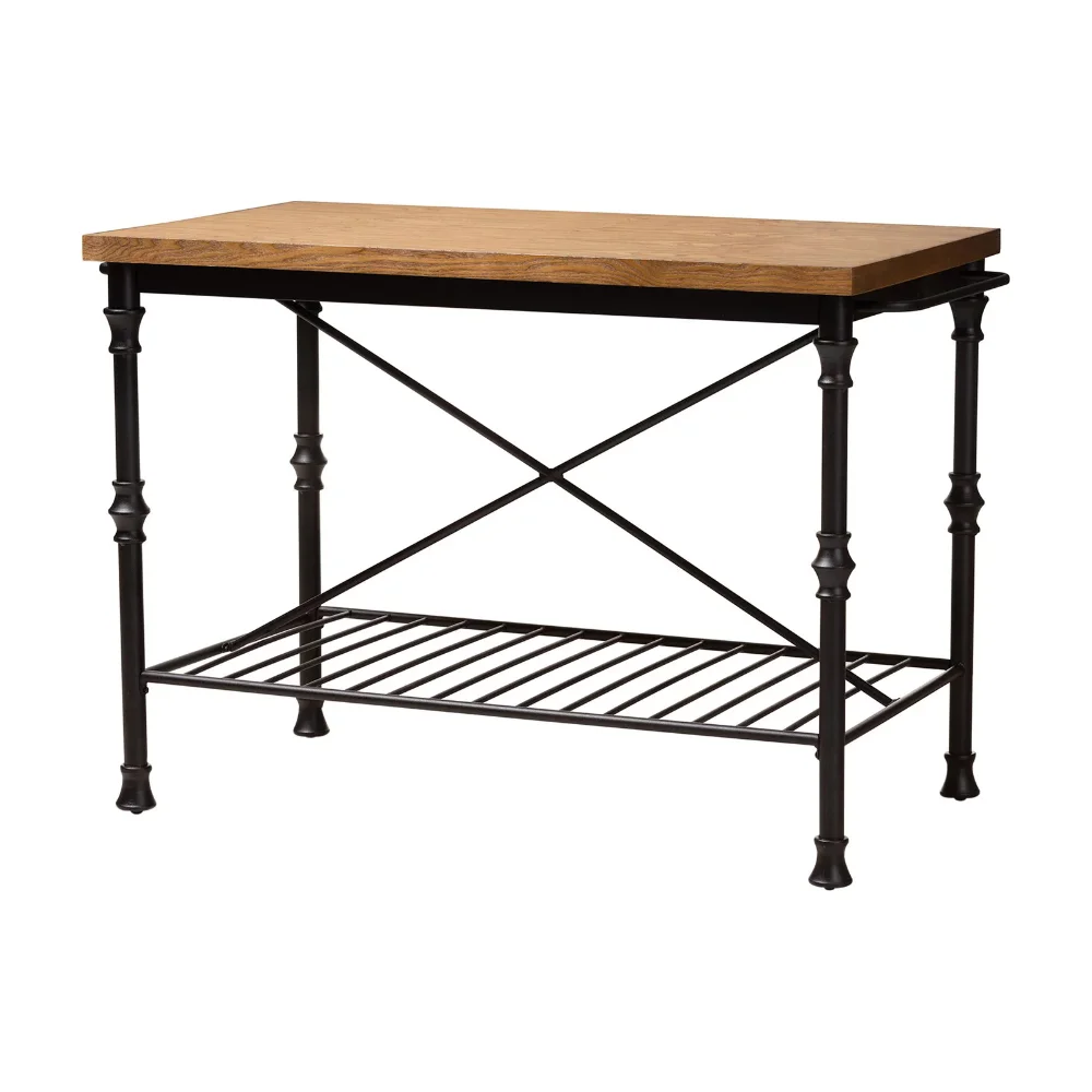 

Baxton Studio Perin Vintage Multipurpose Kitchen Island Table