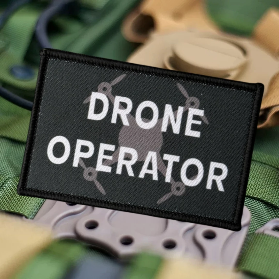 Фото Тактическая нашивка Drone Operator Morale с принтом на липучке для одежды, наклейка на военный армейский рюкзак №4