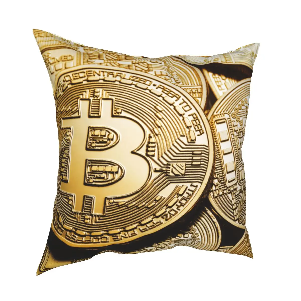 

Bitcoin 3D Printed Pillowcase Soft Cushion Cover Decor Cryptocurrency Crypto BTC Blockchain Pillow Case Cover for Bedroom