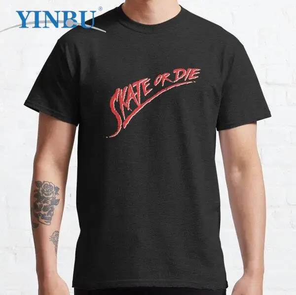 

Skate Or Die t shirt for men fashion clothing new 2023 streetwear graphic tees
