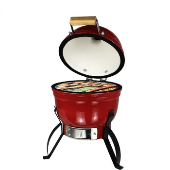 13Inch portable ceramic grill Multifunctional charcoal barbecue grill BBQ Outdoor picnic export chicken roaster
