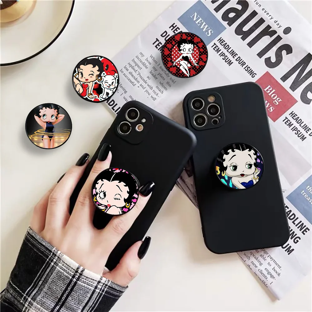 

Симпатичный мультяшный Бетти бупс, складной держатель для телефона, подставка для мобильного телефона для iPhone, Huawei, xiaomi, samsung, держатель для ...