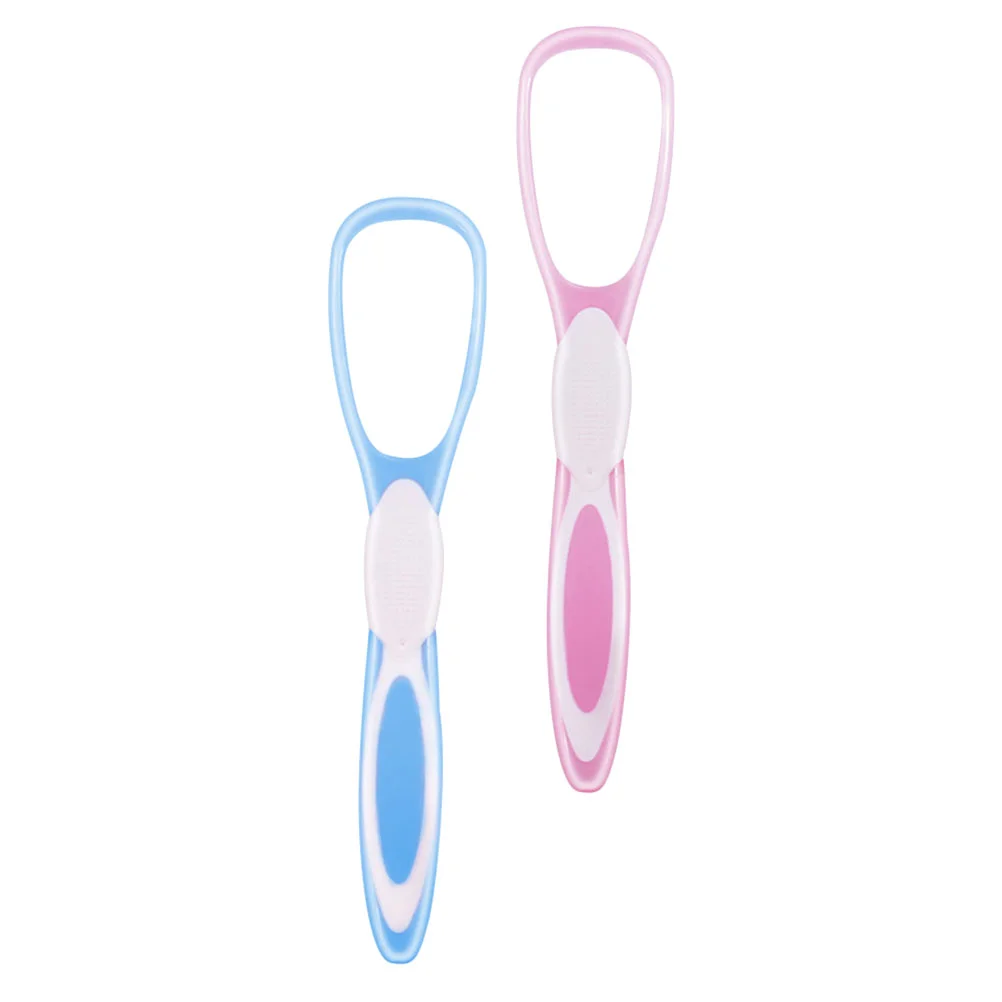 Tongue Scraper Cleaner Cleaning Brush Tongue Cleaners Set for Reduce Bad Breath 2Pcs