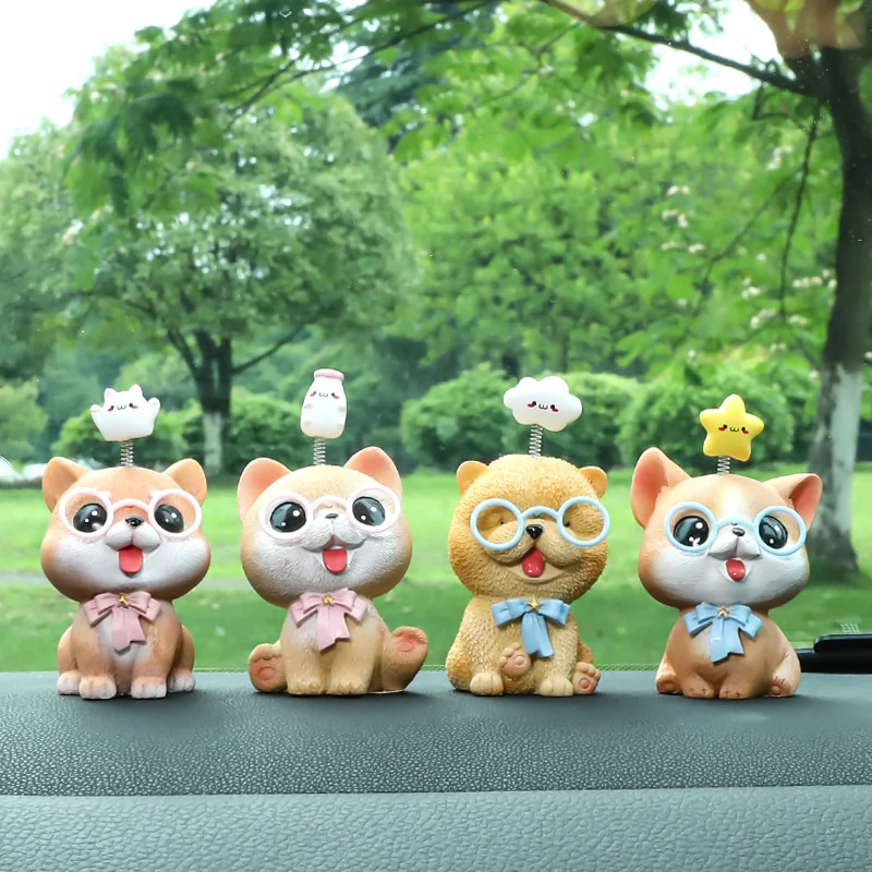 

Lucky cute pet car decoration personality shaking his head creative cute dog car decoration supplies wholesale