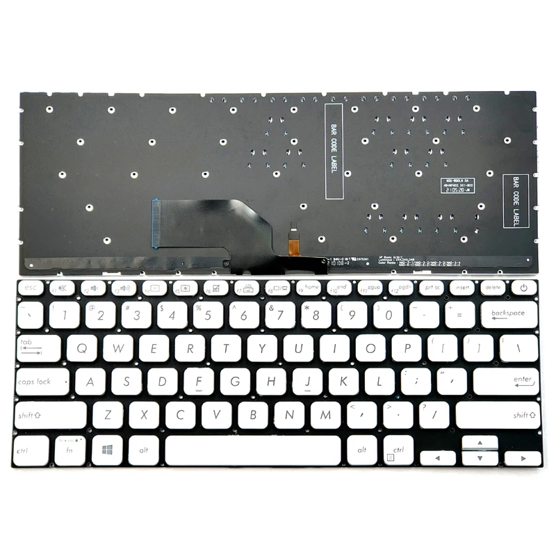 

New For Asus VivoBook S13 S330 S330U S330F X330 X330UN X330UA S330FA S330FN S330FL S330UA S330UN Keyboard US Silver With Backlit