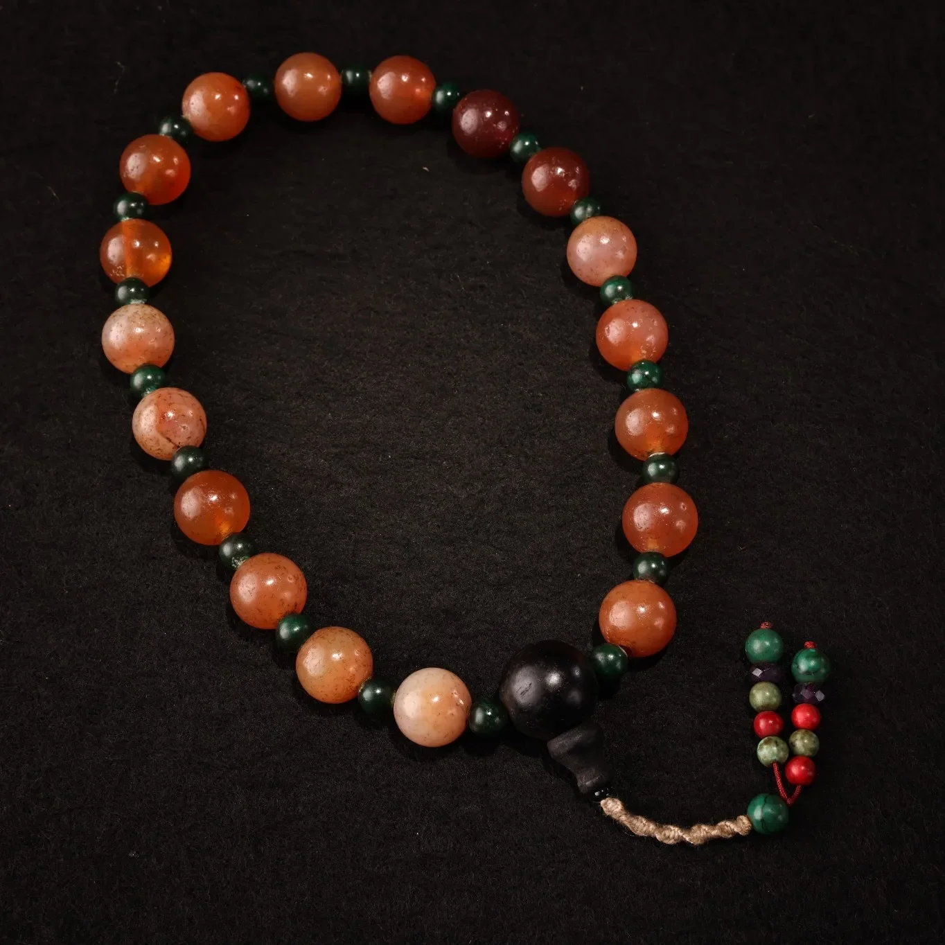 Старый натуральный красный агат 18 капсул бусины Будды набор SIYAO