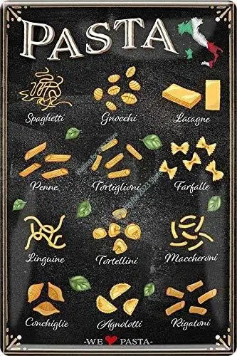 

С красивой надписью «спагетти-лазаньи Тортеллини», декоративный юмористический подарок в стиле ретро, подарок на день рождения, Рождество, ...