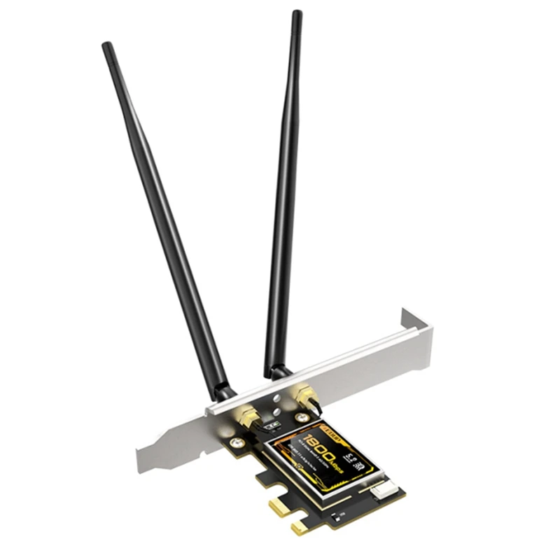 

9655 1800Mbps Wifi 6 PCI-E Bluetooth 5.2 Adapter Dual Band 2.4G /5.8Ghz 802.11AX/AC/A Wireless Network Card
