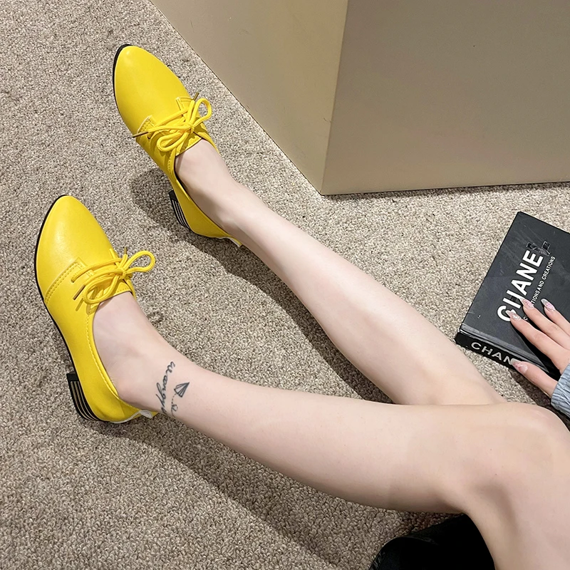 

2023 comfortable ballet shoes women's flat shoes shoes for women leather flats sneakers for women