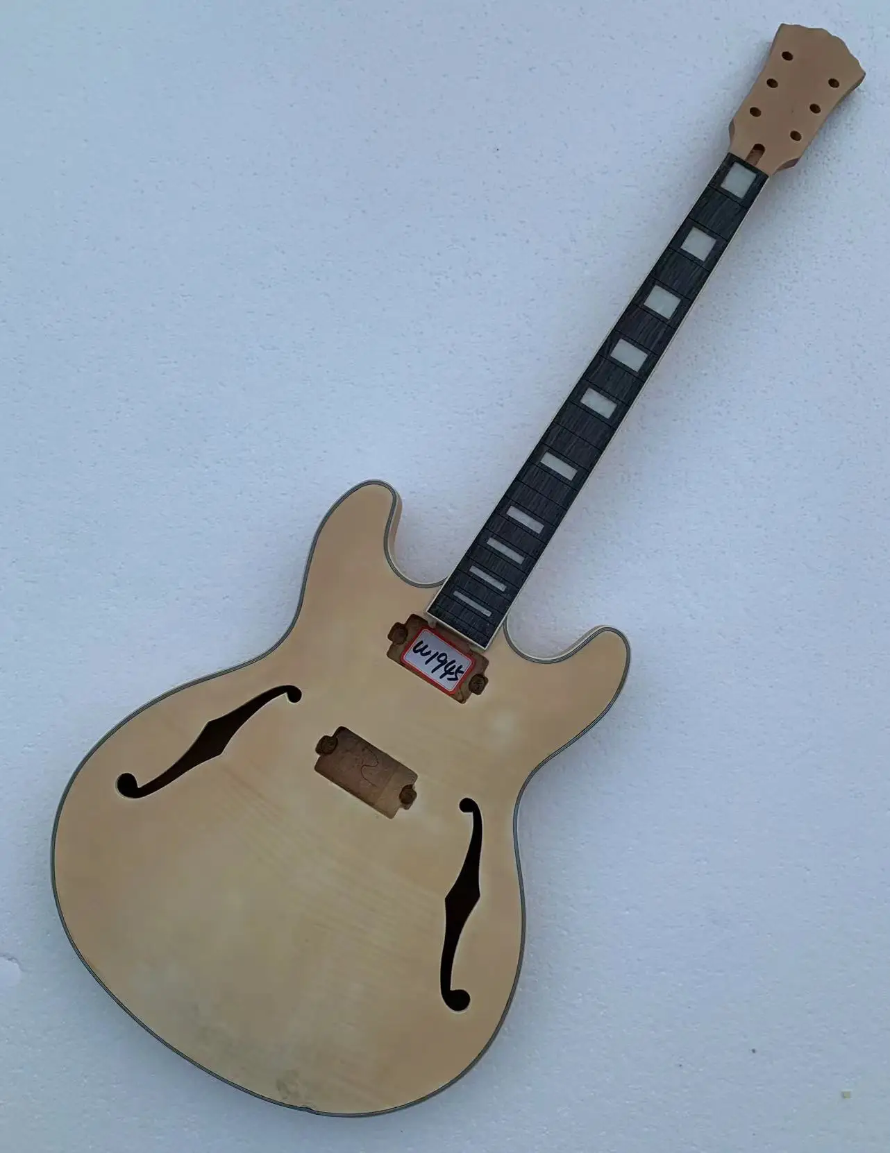 

Discount DIY 335 Style Custom 6 Strings Electric Jazz Guitar Guitarra without Hardwares in Stock Disocunt Free Shipping W1945