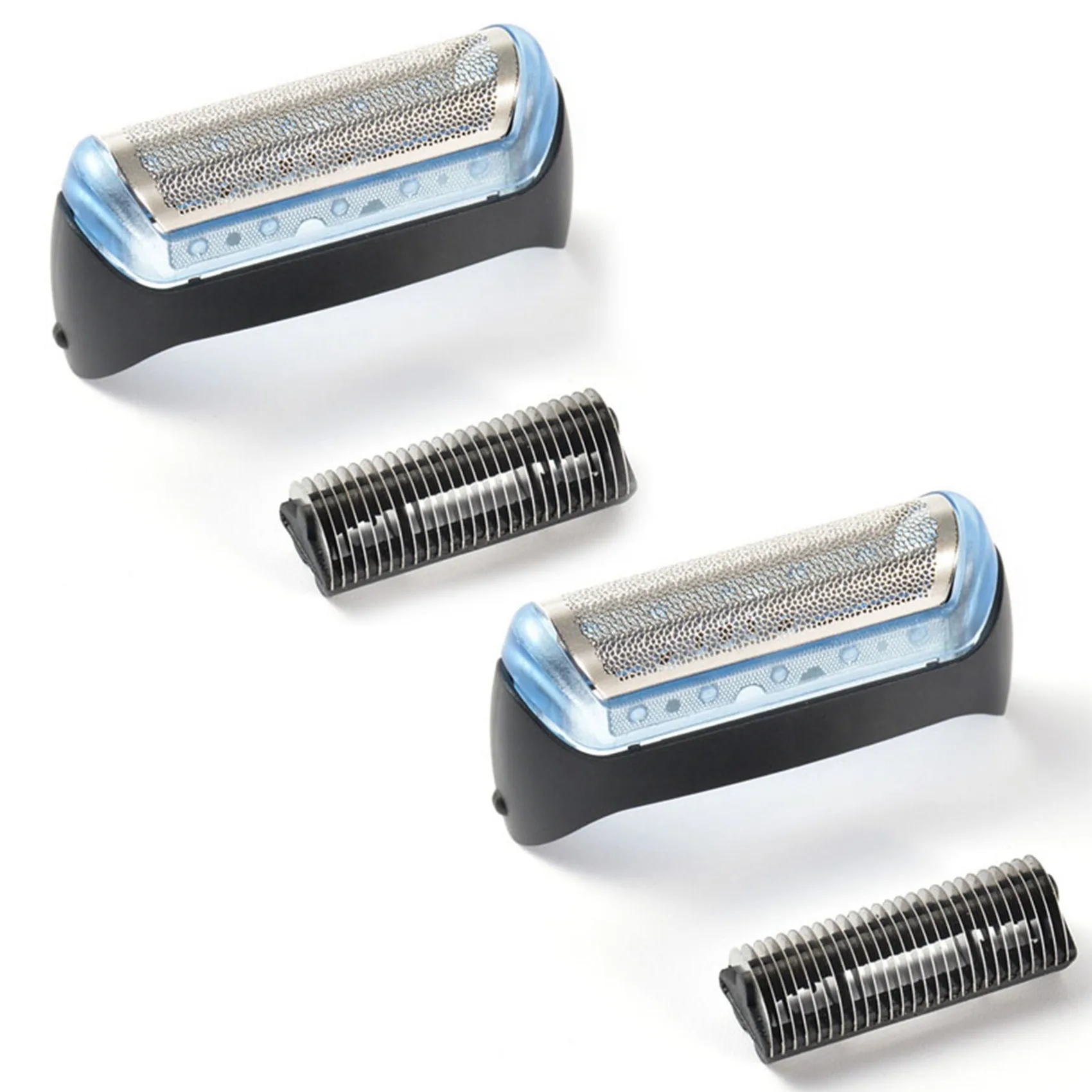 

2 Pcs Electric Mesh Durable Shaver Foil Head Parts for Braun 10B/20B Model 180 190 170 1775 1735