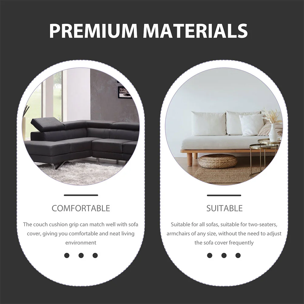 

Couch Covers Grip Accessories Foams Sticks Slipcover Grips Fold Cushion Filling White