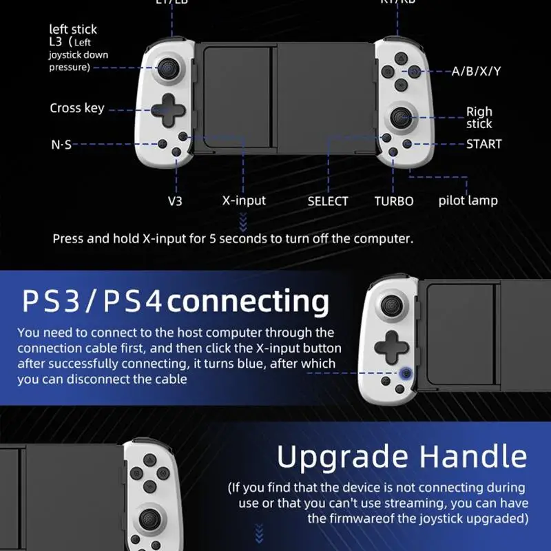 Игровой контроллер VILCORN для потоковой передачи данных поддержка PS4 мобильный