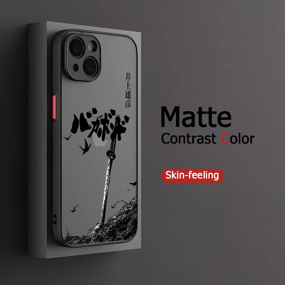 Фото Чехол для телефона Vagabond Inoue Takehiko Oppo Reno13 Reno8 Reno7 Reno6 Reno5 Reno4 Reno3 T F Pro 4G 5G, матовая прозрачная задняя крышка №4