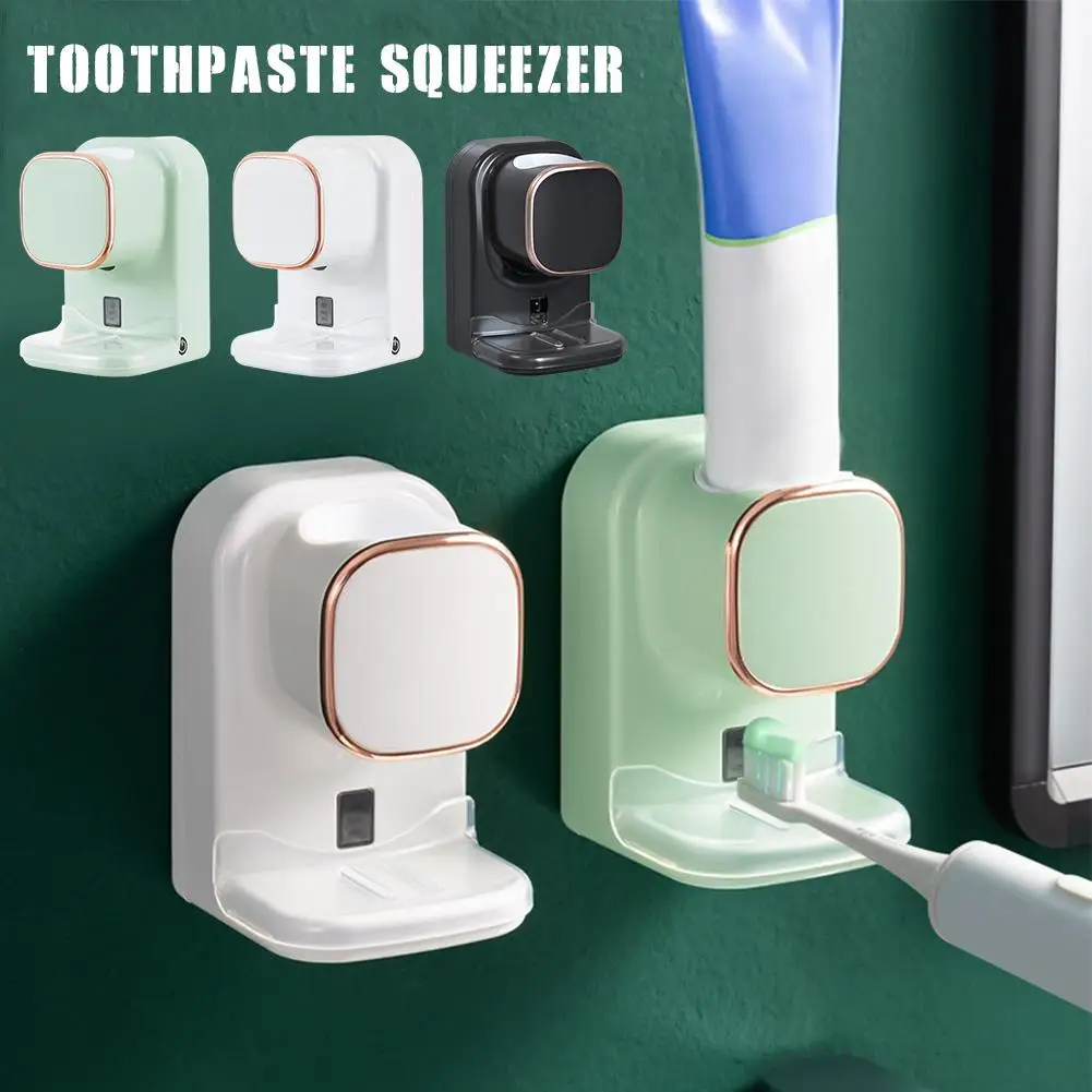 

Силиконовый экструдер полностью автоматическая выдавливаемая зубная паста с датчиком, Автоматическая Индукционная Белая настенная зубная паста P9V6