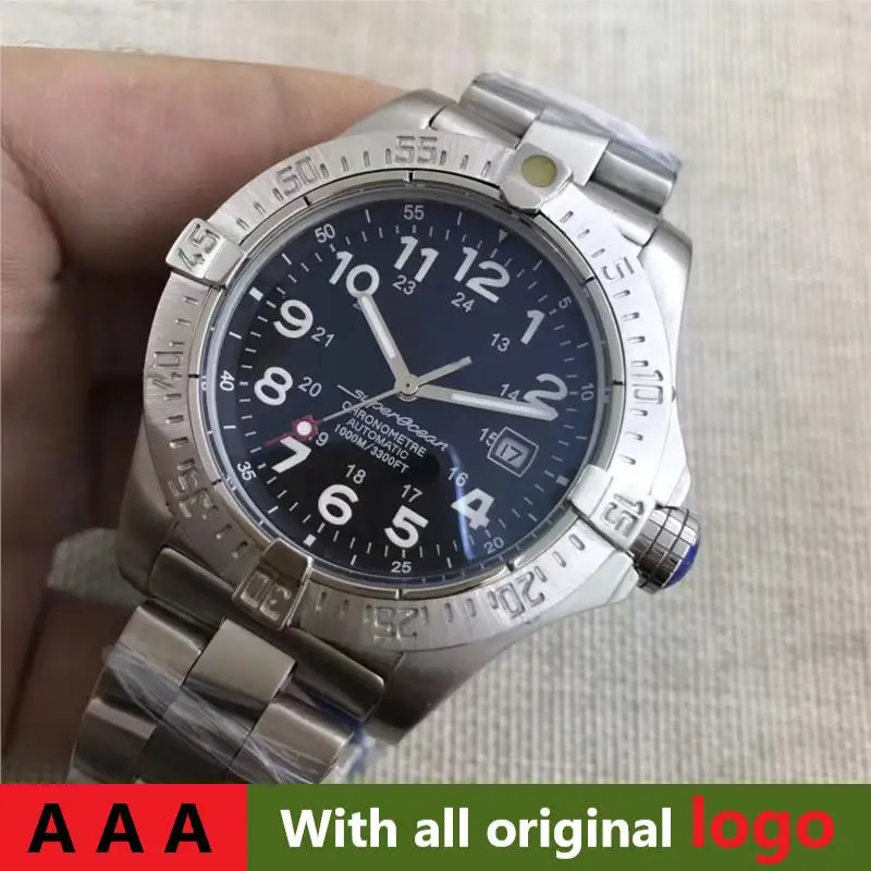 

mens Superocean mechanical watch automatic Black Blue Goog