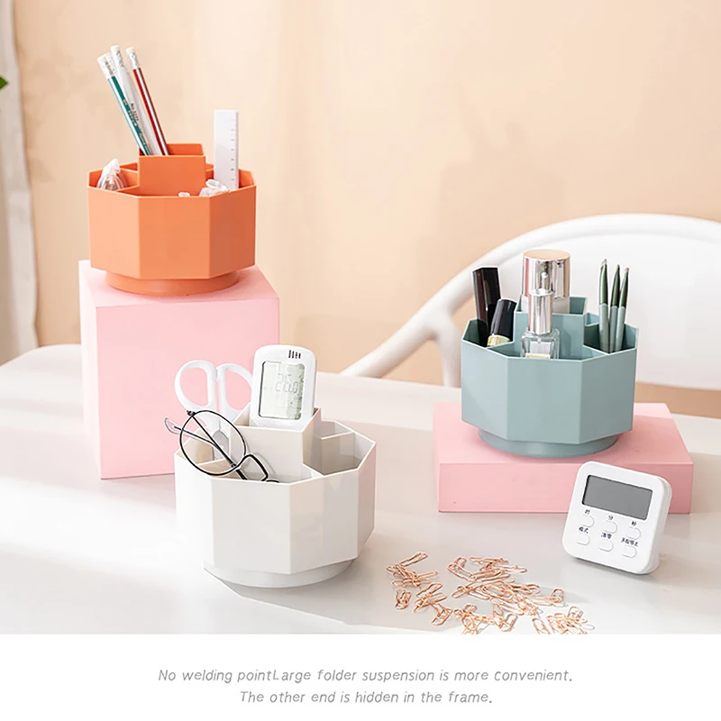 

Multifunction Makeup Bucket Cosmetic Storage Box Compartment Organizer Makeup Brush Case Holder Desktop StorageTube