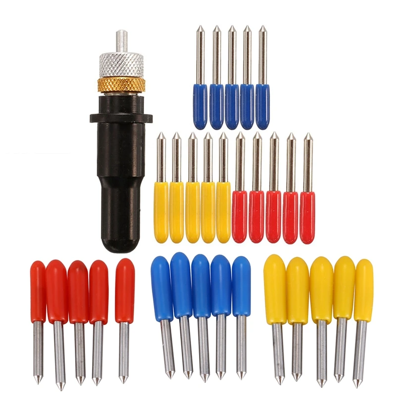 

15Pcs Cutting Blade Holder, 30 Degree 45 Degree 60 Degree Cutter Blade For Roland & 15Pcs 30 Degrees 45 Degrees 60Degrees Cuttin