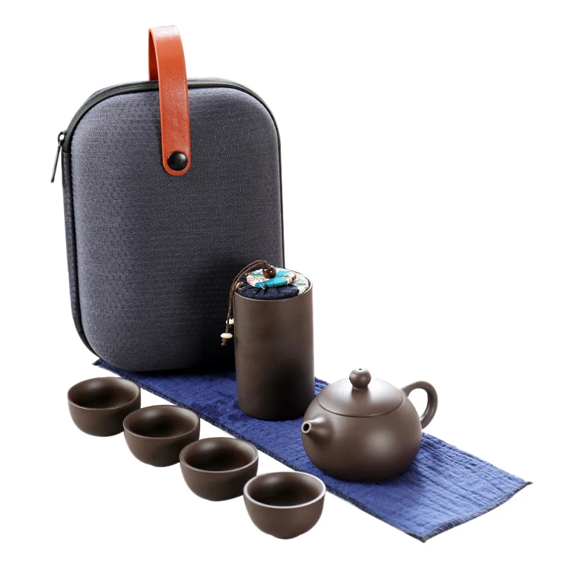 

Portable Ceramic Kung Fu Tea Set for Household Travel Cup Set