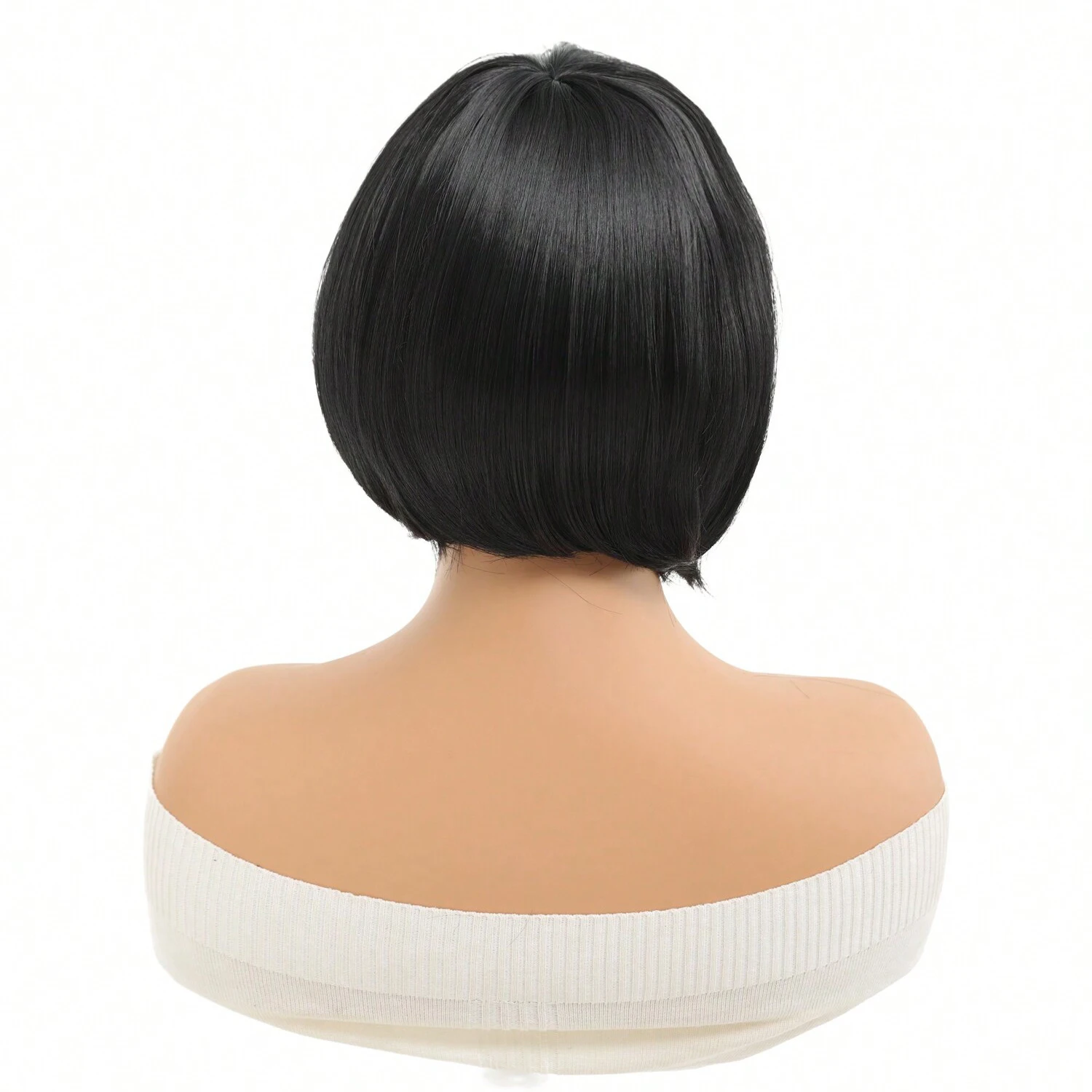 12-дюймовый темно-коричневый парик Бобо — высококачественные синтетические