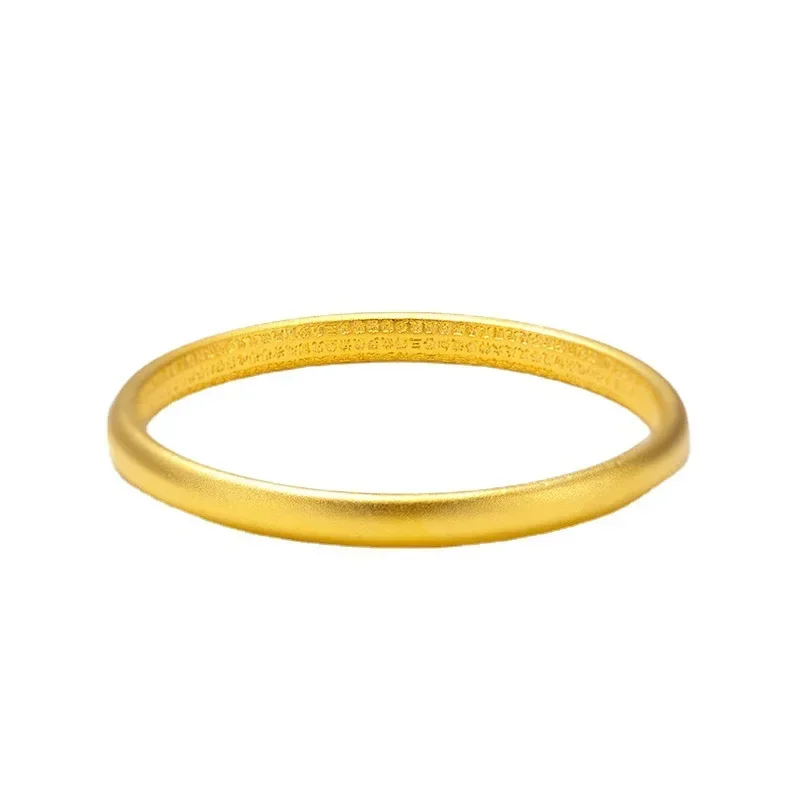 Браслет из настоящего золота 9999 24 карата наследия пескоструйное ремесло браслет