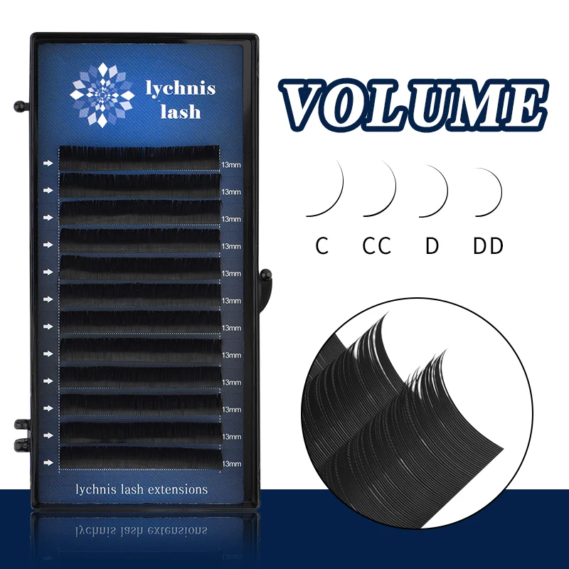 

Lychnis 0.03-0.15 Extension Eyelash Supplies Individual Eyelashes Mink 8-15mm Cilios Hybrid Set Natural Lash Extension 12Lines
