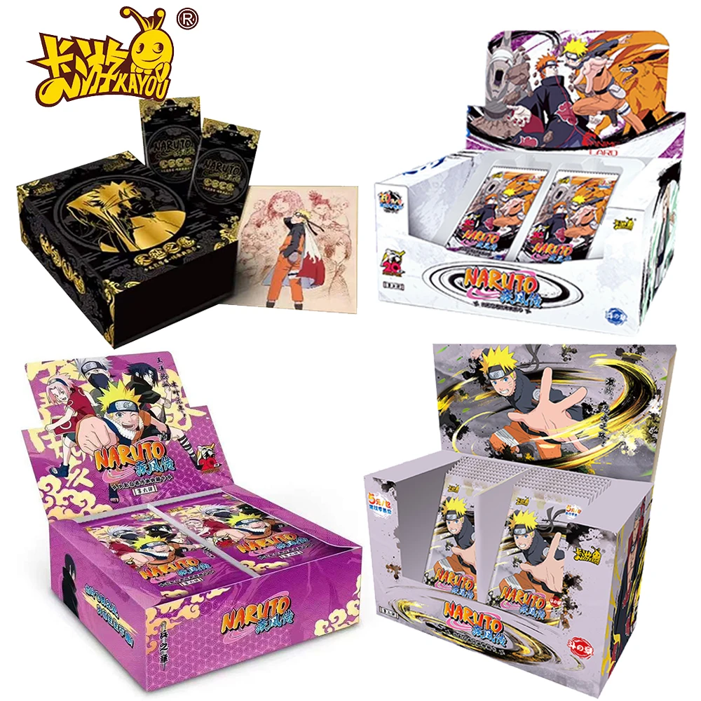 

KAYOU new version authentic Naruto series card soldiers chapter whole box hot gold rare card children's gift collection card boy