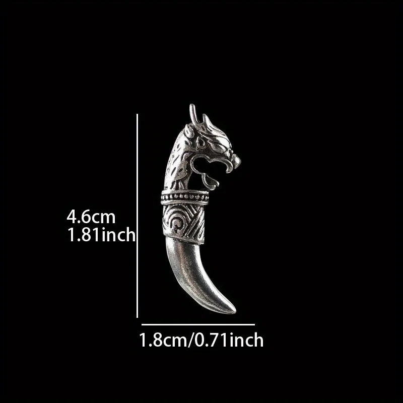 1 шт. Персонализированная ретро брошь в стиле хип-хоп с зубами волка значок модные