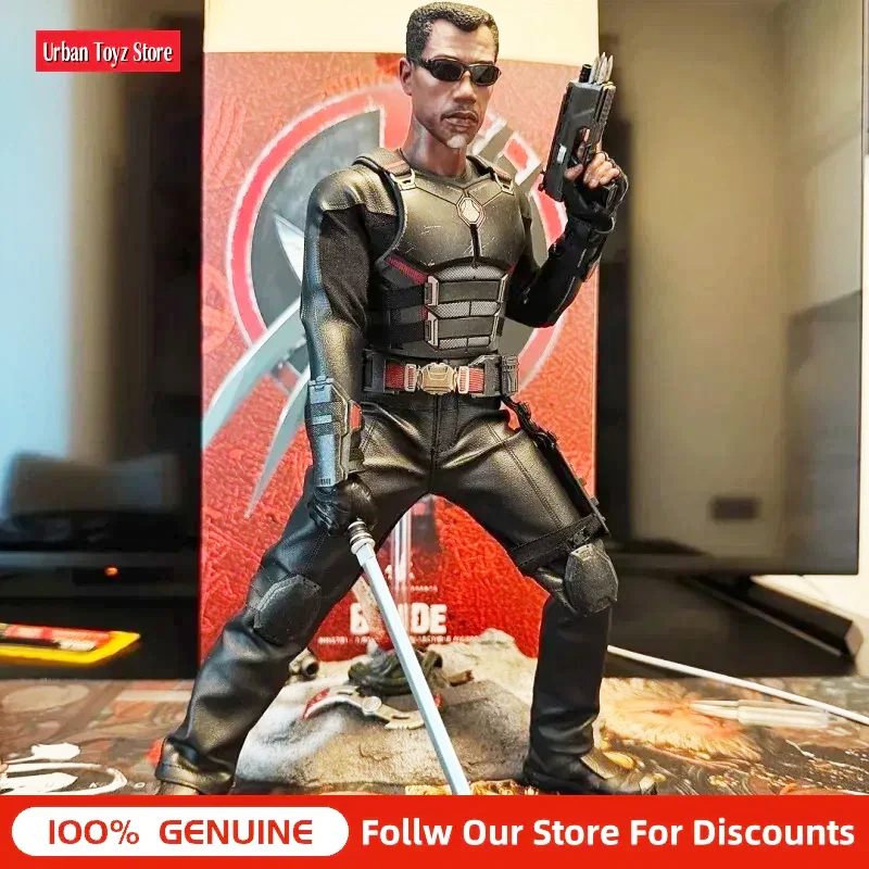 Фото В наличии оригинальные фигурки HOTTOYS HT 1/6 MMS791 Blade, коллекционная модель Marvel Deadpool и Wolverine, игрушка, подарок на день рождения №1