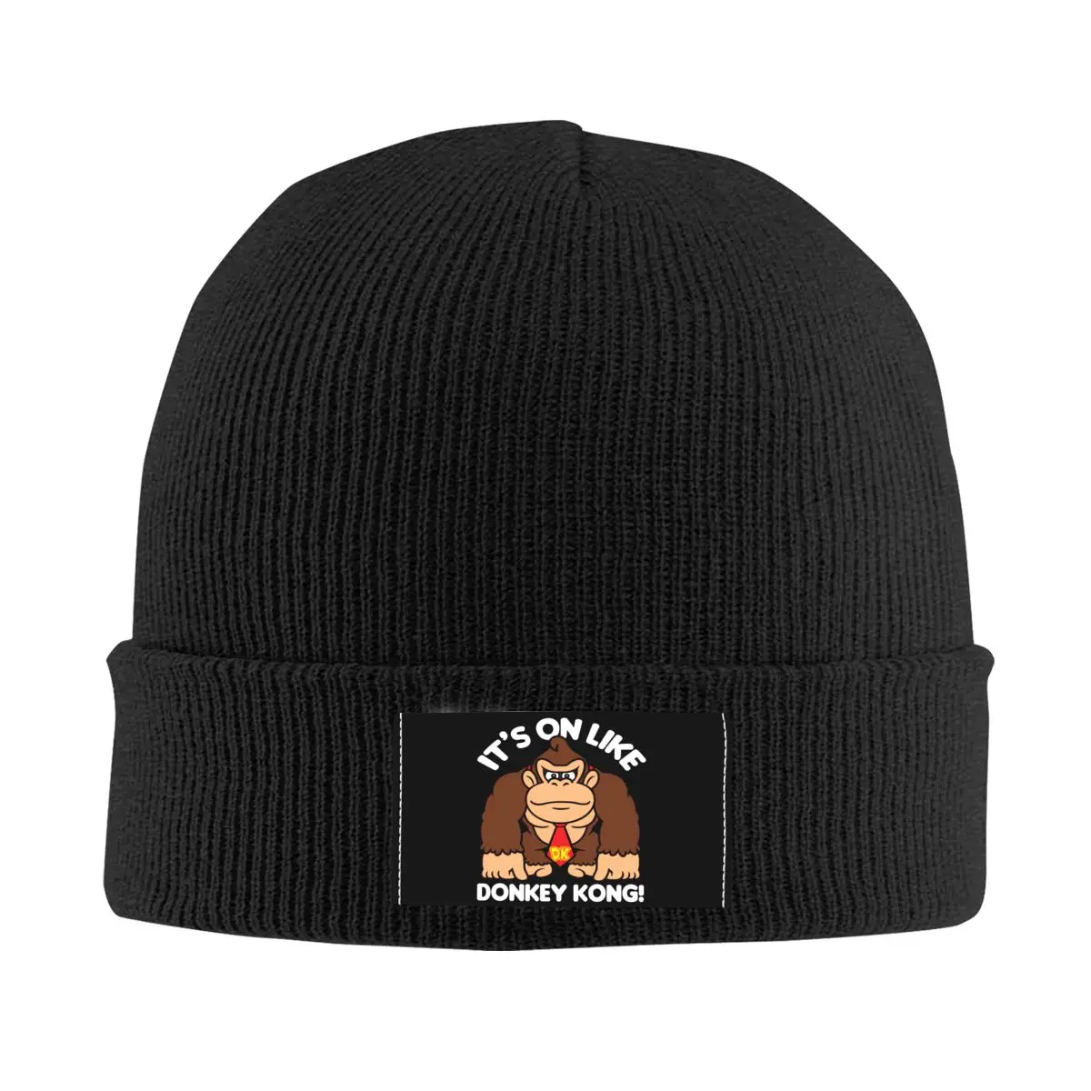

Облегающая шапка It's On Donkey Kong, зимняя теплая шапочка, женские вязаные шапки, уличные шапочки Gorilla Skullies, облегающие шапки для мужчин и женщин