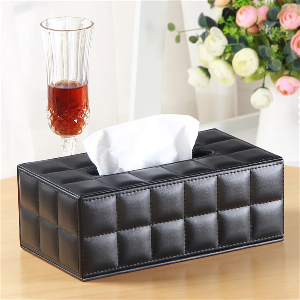 

High Quality Storage Basket Rectangular European Tissue Box Light Luxury Paper Box Bedroom Kitchen Office Living Room Decor