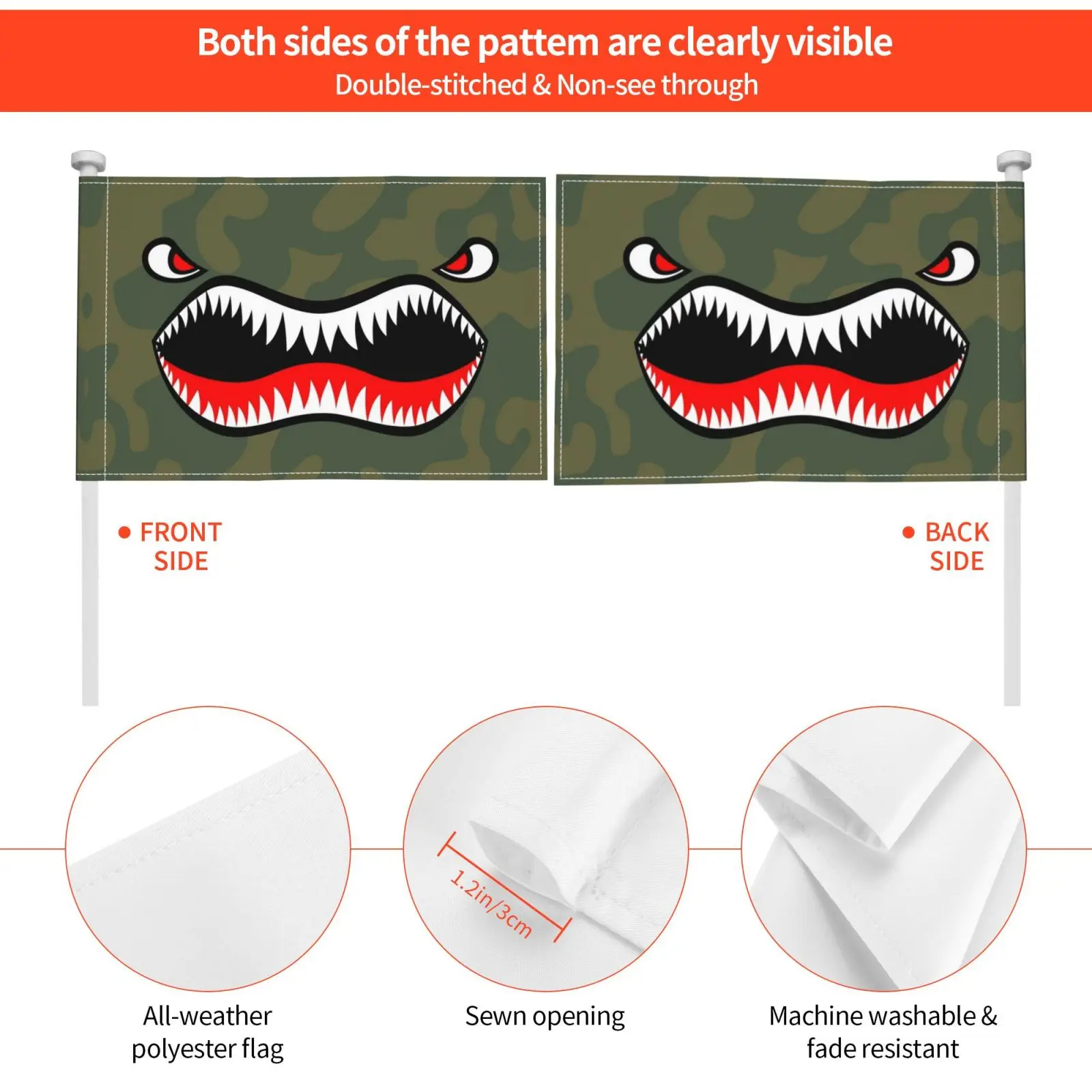 Летающий яркий Автомобильный флаг забавные военные ВВС аркаф США Летающие тигры