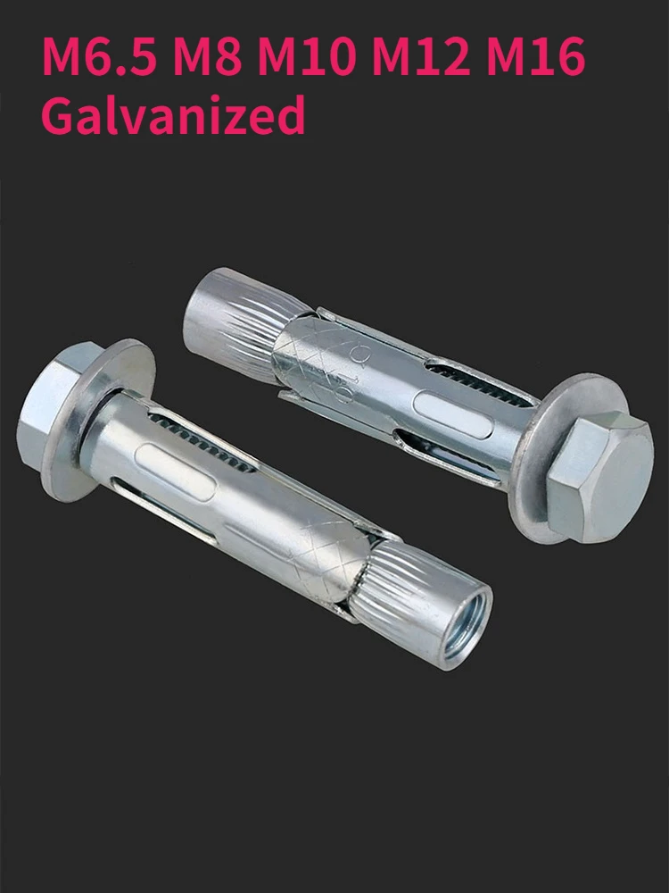 

M6.5M8M10M12M16 Galvanized External Hexagon Internal Expansion Screw For Ground Lock Of Deceleration Strip Of Extension Cone Nut