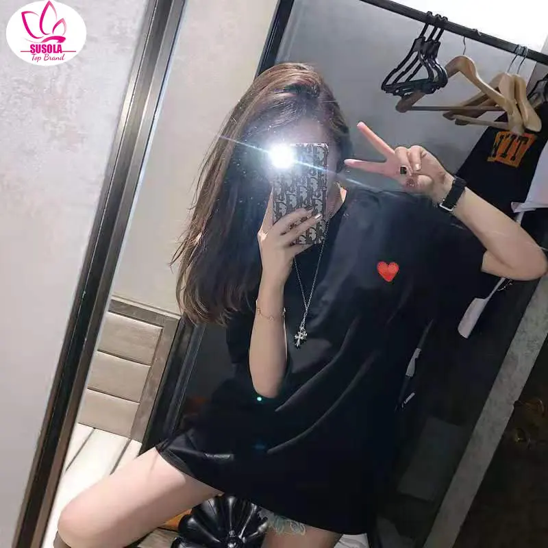 

Летняя мужская и женская футболка с круглым вырезом, с коротким рукавом