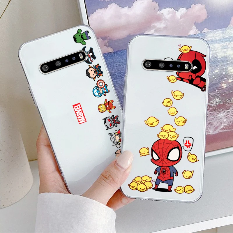 Чехол для телефона с героями Marvel Мстители Человек-паук Google Pixel 7 6 Pro 6A 5A 5 LG K92 K42 K22 K71